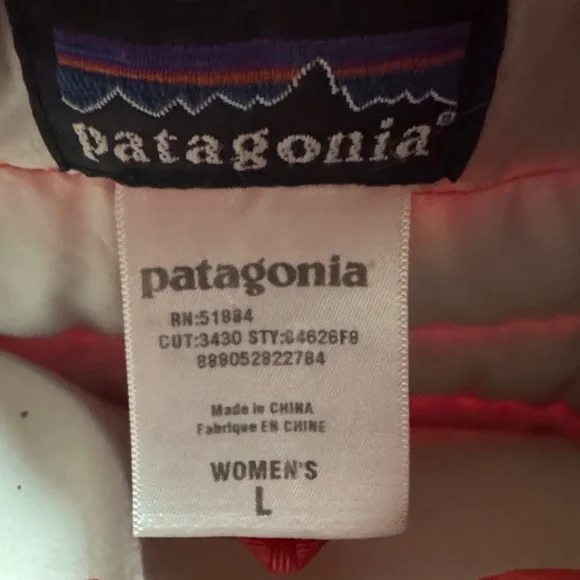 Patagonia Bright Red Down Vest - Picture 3 of 6